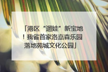 港区“遛娃”新宝地！我省首家洛嘉森乐园落地苑城文化公园