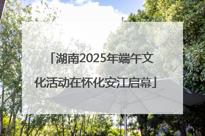湖南2025年端午文化活动在怀化安江启幕