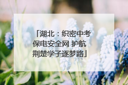 湖北：织密中考保电安全网 护航荆楚学子逐梦路