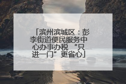 滨州滨城区：彭李街道便民服务中心办事办税 “只进一门”更省心