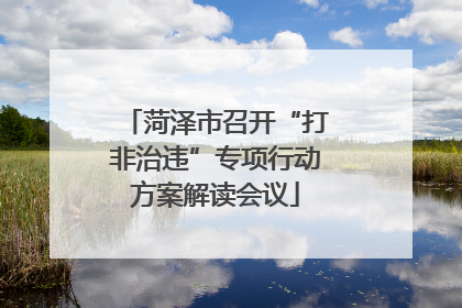 菏泽市召开“打非治违”专项行动方案解读会议