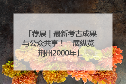 荐展｜最新考古成果与公众共享！一展纵览荆州2000年