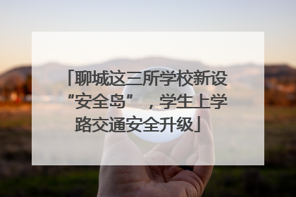聊城这三所学校新设“安全岛”，学生上学路交通安全升级