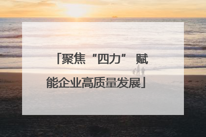 聚焦“四力” 赋能企业高质量发展