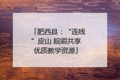 肥西县：“连线”皮山 皖疆共享优质教学资源