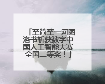 至简至一河图洛书斩获数字中国人工智能大赛全国二等奖！