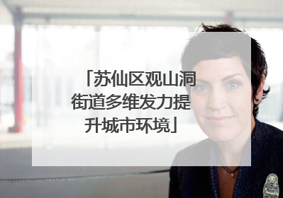 苏仙区观山洞街道多维发力提升城市环境