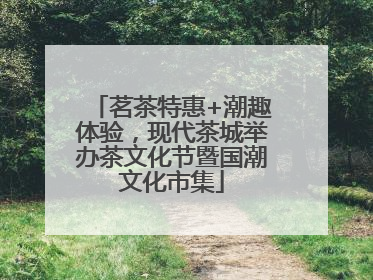 茗茶特惠+潮趣体验，现代茶城举办茶文化节暨国潮文化市集