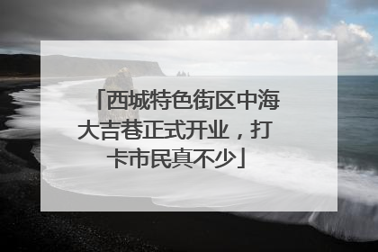 西城特色街区中海大吉巷正式开业，打卡市民真不少
