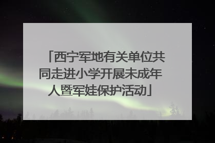 西宁军地有关单位共同走进小学开展未成年人暨军娃保护活动