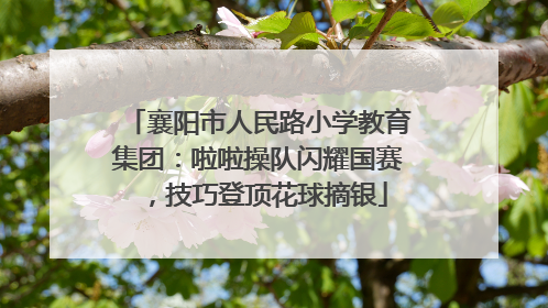 襄阳市人民路小学教育集团：啦啦操队闪耀国赛，技巧登顶花球摘银