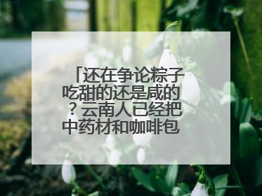还在争论粽子吃甜的还是咸的？云南人已经把中药材和咖啡包进粽子了……