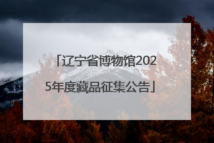 辽宁省博物馆2025年度藏品征集公告