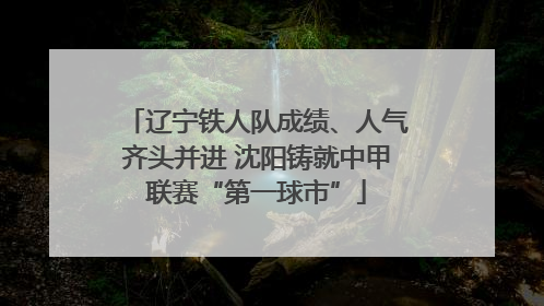 辽宁铁人队成绩、人气齐头并进 沈阳铸就中甲联赛“第一球市”