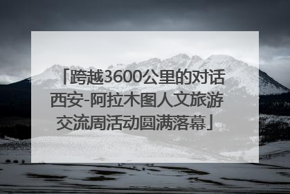 跨越3600公里的对话 西安-阿拉木图人文旅游交流周活动圆满落幕