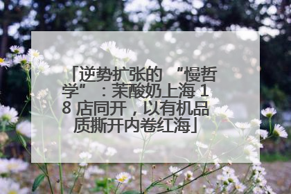 逆势扩张的 “慢哲学”：茉酸奶上海 18 店同开，以有机品质撕开内卷红海