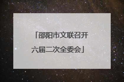 邵阳市文联召开六届二次全委会