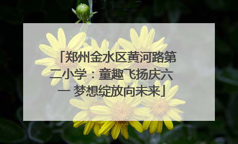 郑州金水区黄河路第二小学：童趣飞扬庆六一 梦想绽放向未来