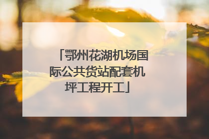 鄂州花湖机场国际公共货站配套机坪工程开工