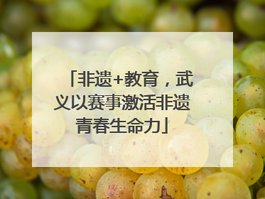 非遗+教育，武义以赛事激活非遗青春生命力
