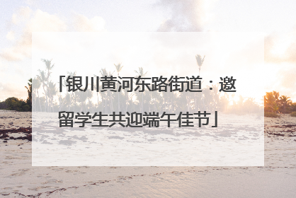 银川黄河东路街道：邀留学生共迎端午佳节