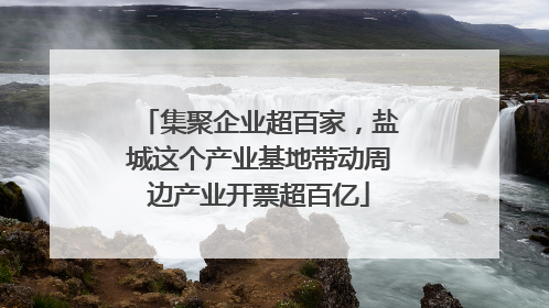 集聚企业超百家，盐城这个产业基地带动周边产业开票超百亿