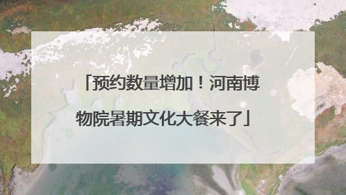 预约数量增加！河南博物院暑期文化大餐来了