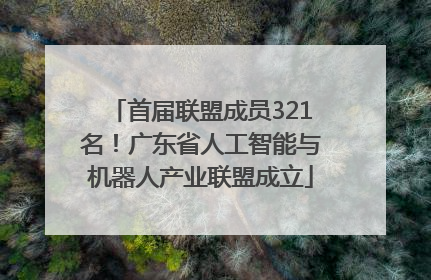 首届联盟成员321名！广东省人工智能与机器人产业联盟成立