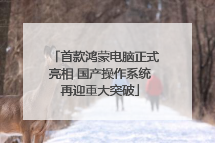 首款鸿蒙电脑正式亮相 国产操作系统再迎重大突破