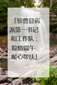 驻曹县省派第一书记和工作队：粽情端午·暖心帮扶