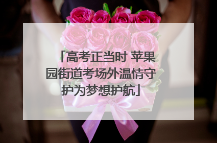 高考正当时 苹果园街道考场外温情守护为梦想护航