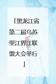 黑龙江省第二届乌苏里江界江联盟大会举行