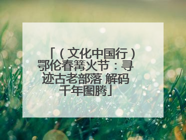 （文化中国行）鄂伦春篝火节：寻迹古老部落 解码千年图腾
