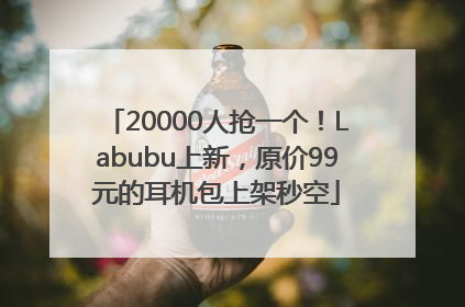 20000人抢一个！Labubu上新，原价99元的耳机包上架秒空