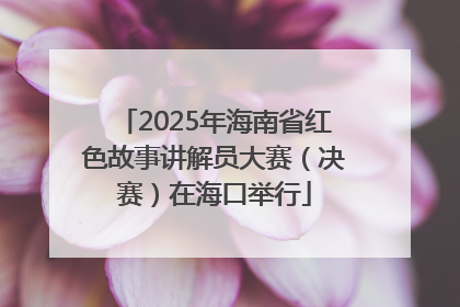 2025年海南省红色故事讲解员大赛（决赛）在海口举行