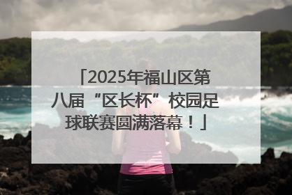 2025年福山区第八届“区长杯”校园足球联赛圆满落幕！