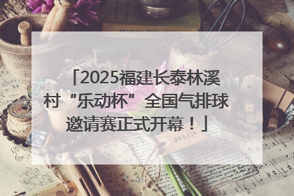 2025福建长泰林溪村“乐动杯”全国气排球邀请赛正式开幕！