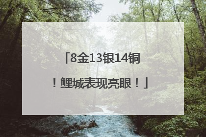 8金13银14铜！鲤城表现亮眼！